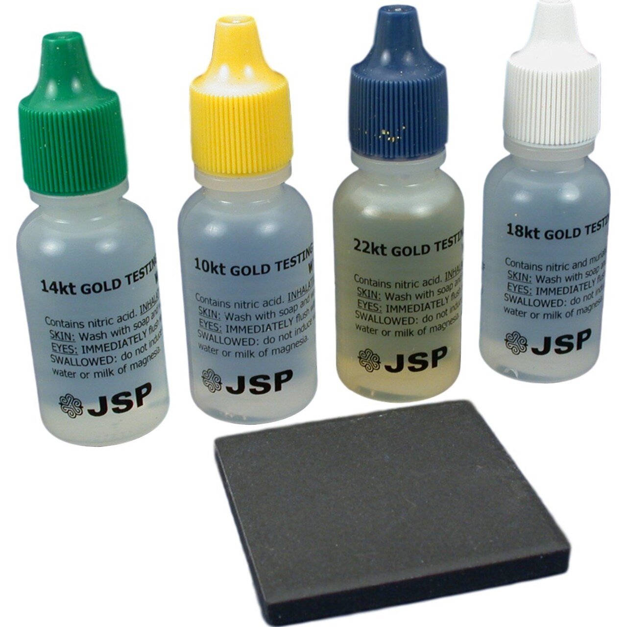 Gold Test Acid Kit 10K, 14K, 18K, 22K Gold & Stone Jewelers Testing Tools